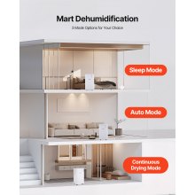 30 Pints Dehumidifier for Home and Basement Smart Humidity Low Noise for Room