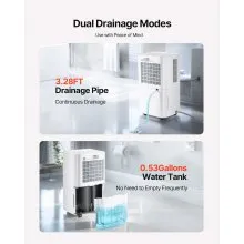 30 Pints Dehumidifier for Home and Basement Smart Humidity Low Noise for Room
