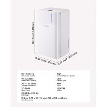 30 Pints Dehumidifier for Home and Basement Smart Humidity Low Noise for Room