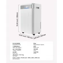 52 Pints Dehumidifier for Home and Basement Smart Humidity Low Noise for Room