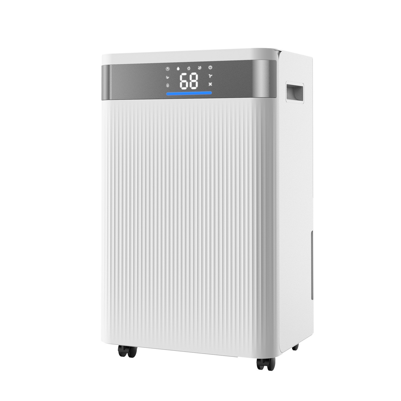 VEVOR 52 Pints Dehumidifier for Home & Basement, Drain Hose for Commercial & Industrial Use, Smart Humidity Control, Low Noise for Large Rooms, Warehouses, Bedrooms & Storage, Large Coverage,White
