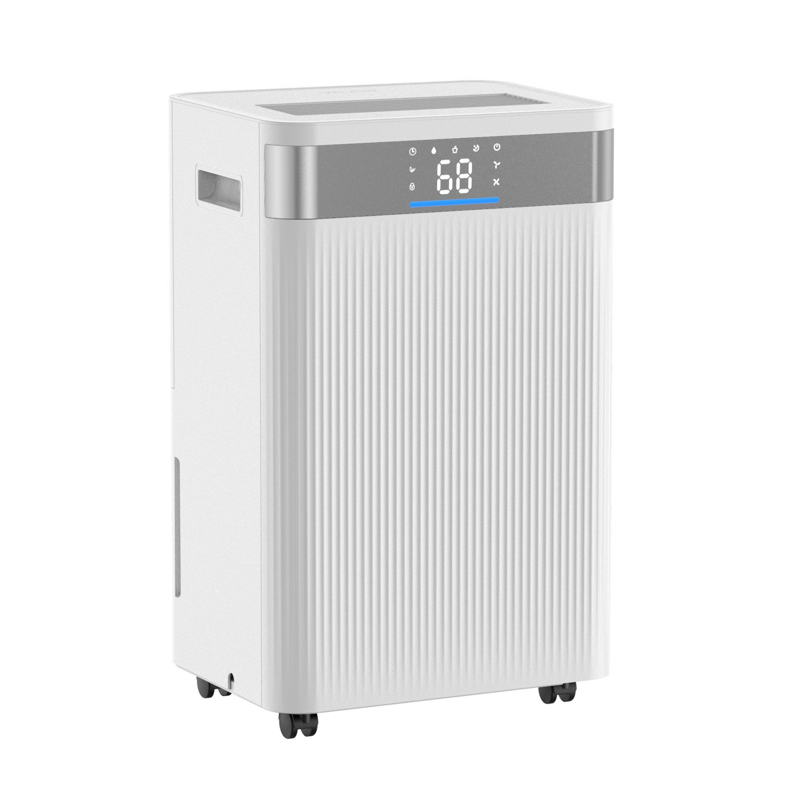 VEVOR 52 Pints Dehumidifier for Home & Basement, Drain Hose for Commercial & Industrial Use, Smart Humidity Control, Low Noise for Large Rooms, Warehouses, Bedrooms & Storage, Large Coverage,White