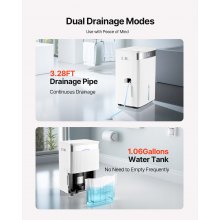 80 Pints Dehumidifier for Home and Basement Smart Humidity Low Noise for Room