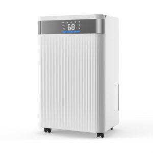 VEVOR 35 Pints Dehumidifier for Home Basement, Drain Hose for Commercial Industrial Use, Smart Humidity Control, Low Noise for Large Rooms, Warehouses, Bedrooms Storage, Large Coverage,White