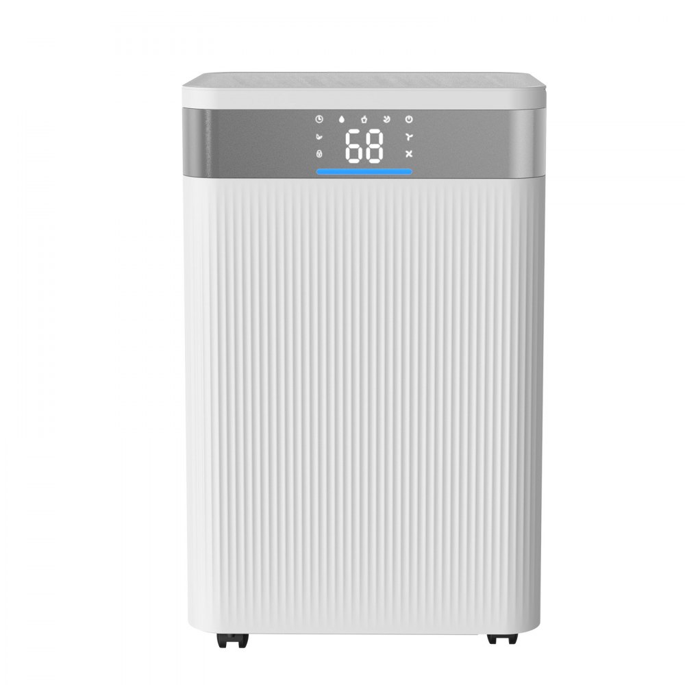 VEVOR 35 Pints Dehumidifier for Home & Basement, Drain Hose for Commercial & Industrial Use, Smart Humidity Control, Low Noise for Large Rooms, Warehouses, Bedrooms & Storage, Large Coverage,White