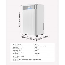 35 Pints Dehumidifier for Home and Basement Smart Humidity Low Noise for Room