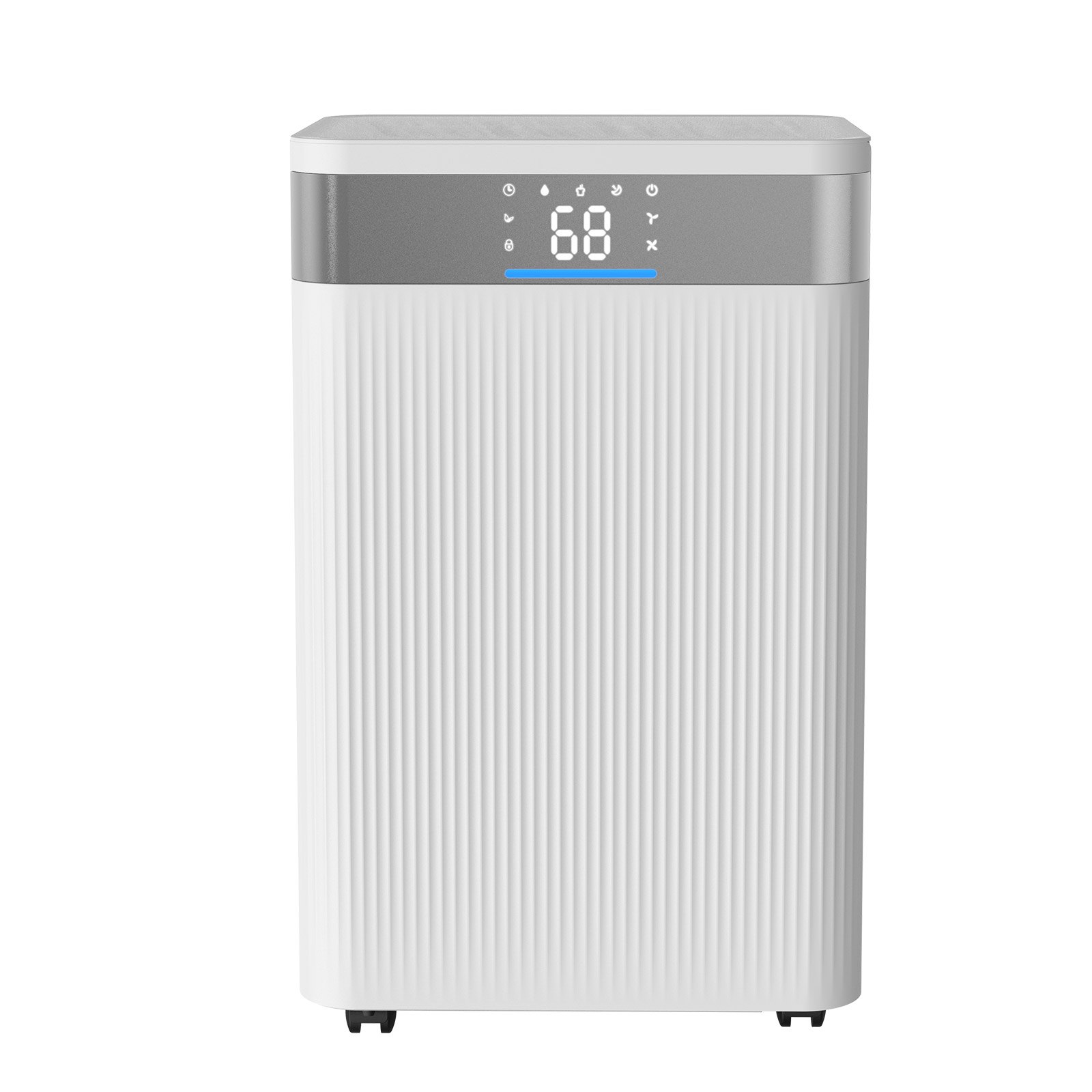 VEVOR 35 Pints Dehumidifier for Home & Basement, Drain Hose for Commercial & Industrial Use, Smart Humidity Control, Low Noise for Large Rooms, Warehouses, Bedrooms & Storage, Large Coverage,White