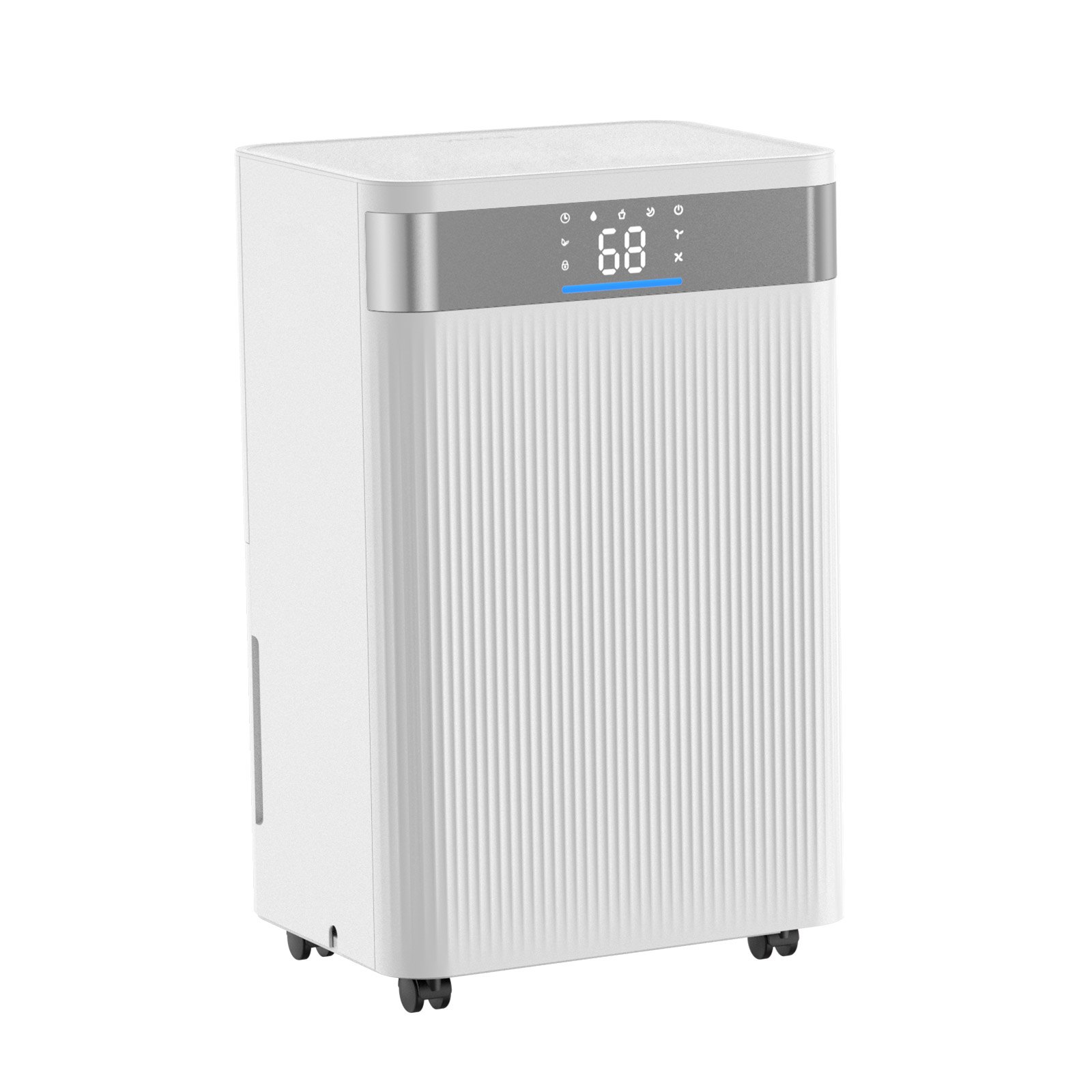 VEVOR 35 Pints Dehumidifier for Home & Basement, Drain Hose for Commercial & Industrial Use, Smart Humidity Control, Low Noise for Large Rooms, Warehouses, Bedrooms & Storage, Large Coverage,White