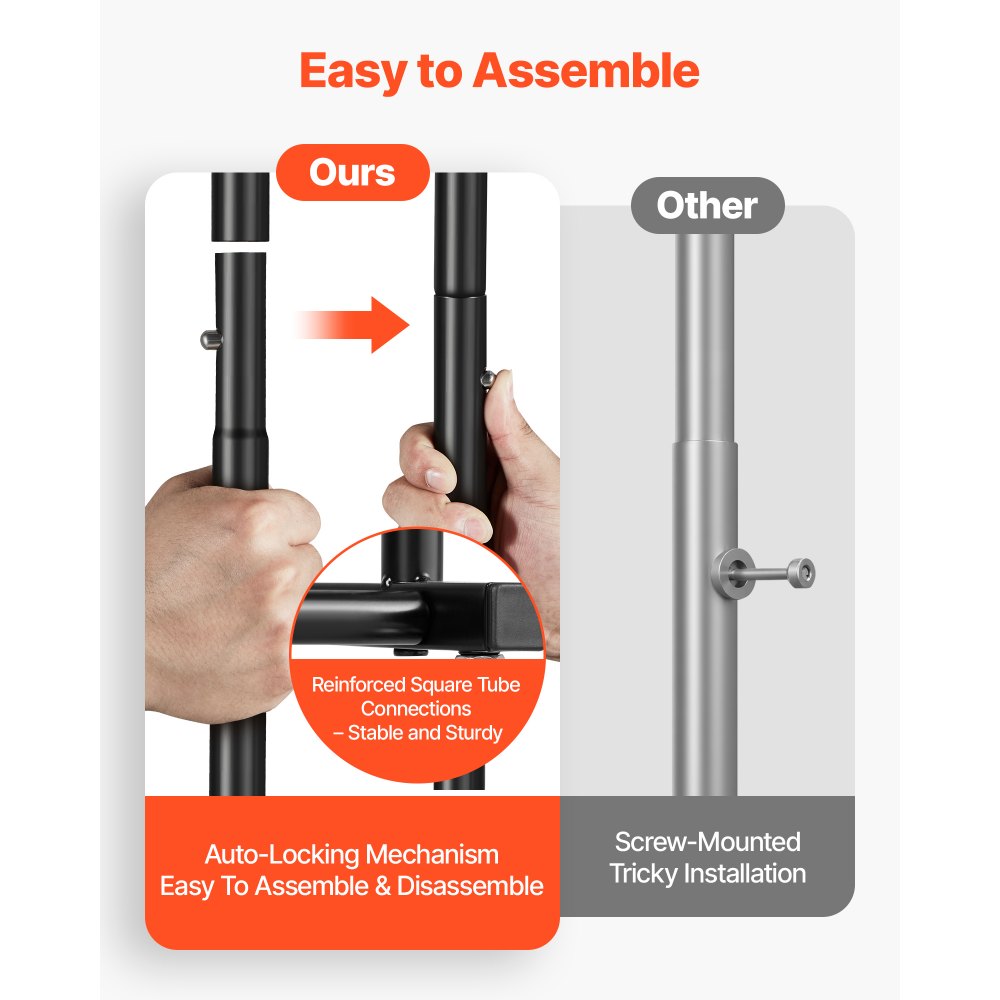 VEVOR Clothes Rack, Rolling Clothing Garment Rack with Hanging Rod and Side Hooks, 3 Storage Shelves, 99 lbs Load Capacity, Heavy Duty Carbon Steel Clothing Racks for Bedroom, Laundry, Living Room