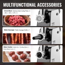 Electric Meat Grinder 3 Lbs/Min Sausage Stuffer Maker for Home Kitchen