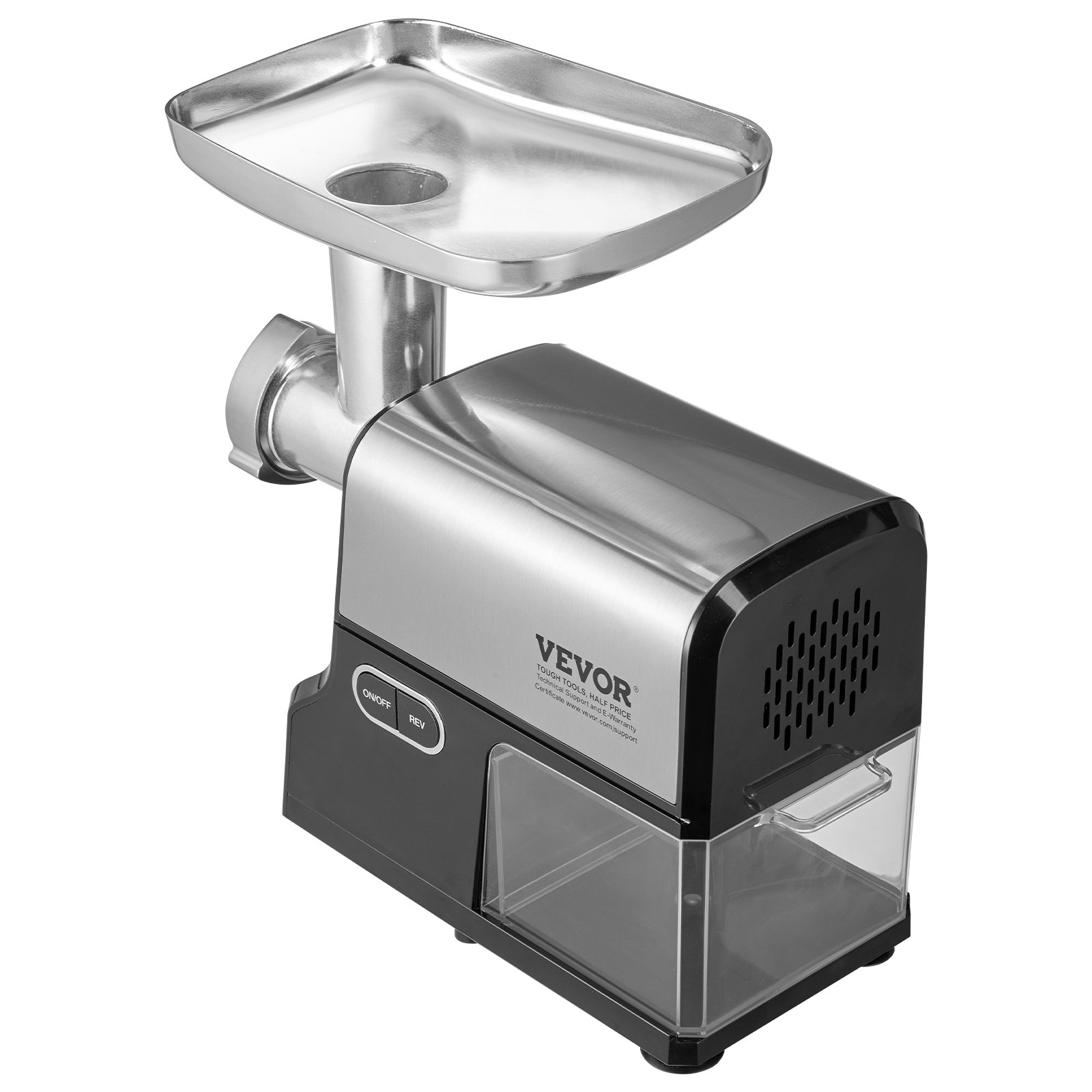 VEVOR Meat Grinder, 4.2 Lbs/Min Capacity Electric Meat Grinders with Blade, Grinding Plate, Sausage Maker, Kubbe Kit, Stainless Steel Meat Mincer for Home Kitchen