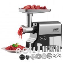 VEVOR Electric Meat Grinder 4.2 Lbs/Min Sausage Stuffer Maker for Home Kitchen