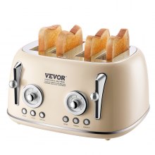 VEVOR Sandwich Bread Toaster Press Maker Electric Bread Grill 1800W
