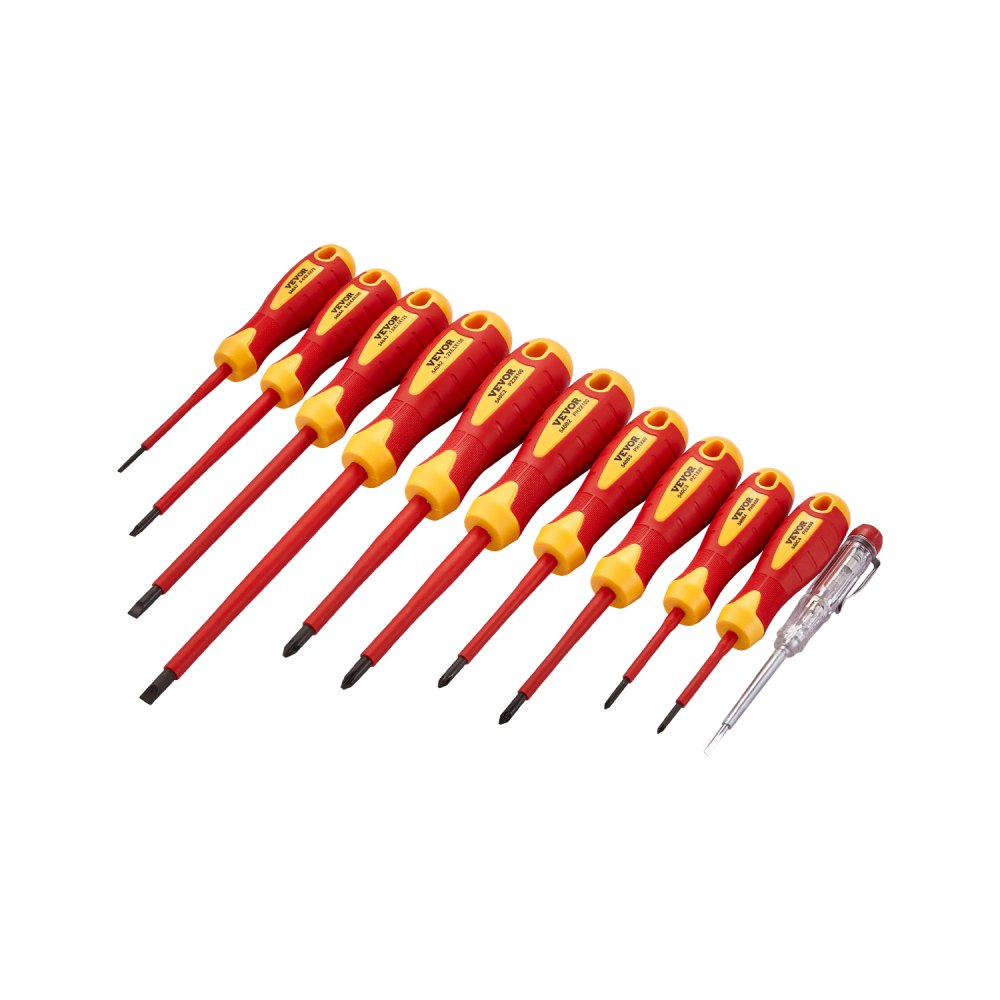 Insulated Screwdriver Set 11-Piece Insulated Tool Set for Electricians 1000V