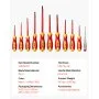 VEVOR Insulated Screwdriver Set, 11-Piece Professional Electrical Screwdriver Set, 1000V Insulated Electrician Tool Set, with Magnetic Phillips Slotted Pozi Tips, Voltage Tester, for Electricians