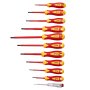 VEVOR Insulated Screwdriver Set, 11-Piece Professional Electrical Screwdriver Set, 1000V Insulated Electrician Tool Set, with Magnetic Phillips Slotted Pozi Tips, Voltage Tester, for Electricians