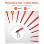 VEVOR Insulated Screwdriver Set, 11-Piece Professional Electrical Screwdriver Set, Insulated Electrician Tool Set with Magnetic Phillips Slotted Pozi Tips, Voltage Tester, for Electrician Repairs