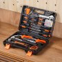 Kit de ferramentas VEVOR, conjunto de ferramentas manuais domésticas gerais com 132 peças, kit de ferramentas para reparo doméstico com estojo portátil para ferramentas, aço de alta qualidade, para manutenção doméstica, projetos "faça você mesmo" e reparo automotivo