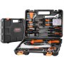 Kit de ferramentas VEVOR, conjunto de ferramentas manuais domésticas gerais com 132 peças, kit de ferramentas para reparo doméstico com estojo portátil para ferramentas, aço de alta qualidade, para manutenção doméstica, projetos "faça você mesmo" e reparo automotivo