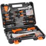 Kit de ferramentas VEVOR, conjunto de 216 ferramentas manuais para uso doméstico, kit de ferramentas para reparo doméstico com estojo portátil para ferramentas, aço de alta qualidade, para manutenção doméstica, projetos "faça você mesmo" e reparo automotivo