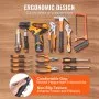 VEVOR Tool Kit, 146 Piece General Household Hand Tool Set, with Electric Drill and Portable Tool Storage Case, High-Quality Steel, for Home Maintenance, DIY Projects, and Automotive Repair