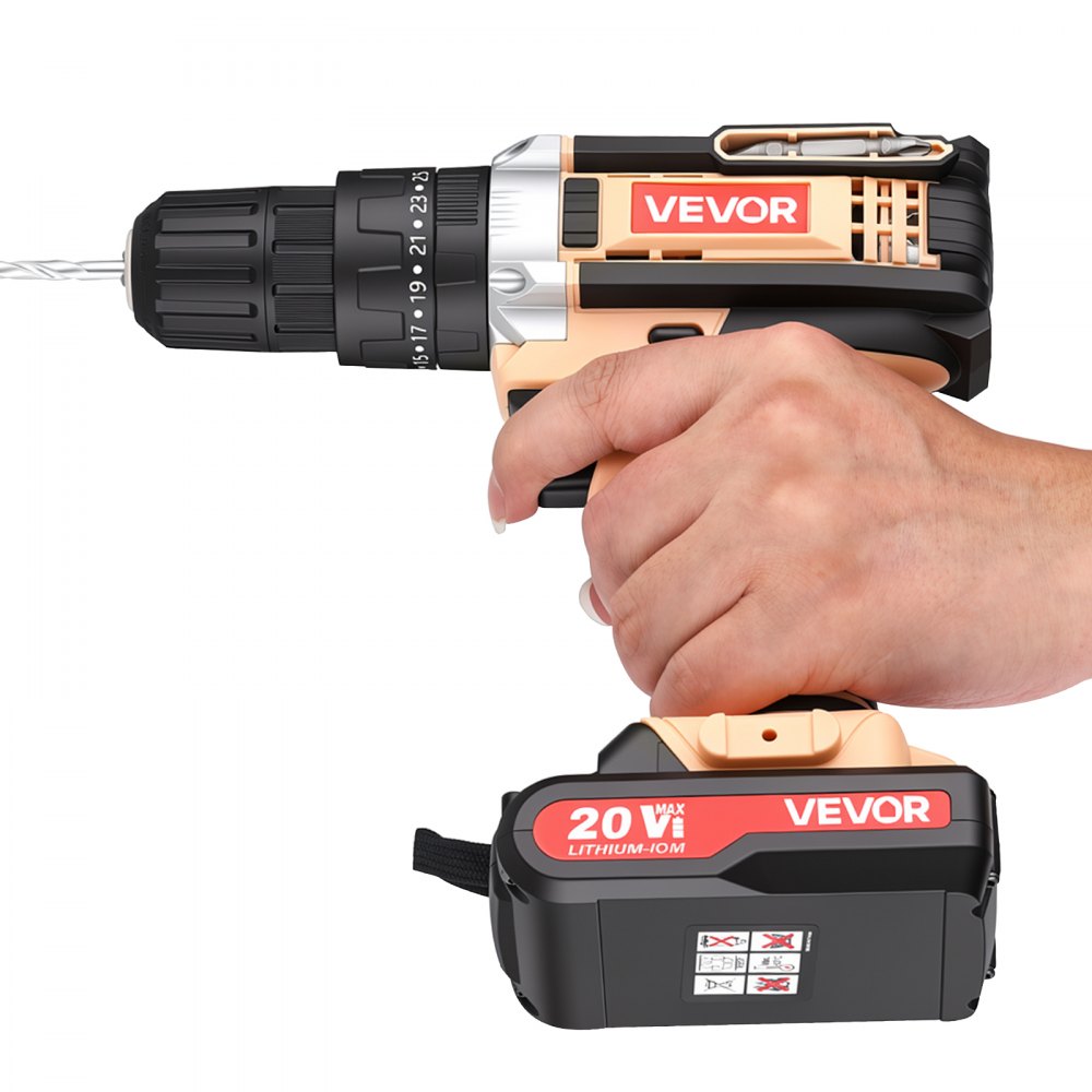 VEVOR Tool Kit 318-Piece General Household Tool Kit for Home Maintenance, For Everyday House Repairs, DIY Projects, with Portable Storage Case, High-Quality Steel, with Cordless Drill, Bits, Hammer