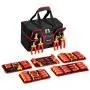 VEVOR Insulated Screwdriver Set, 50-Piece Professional Electrical Screwdriver Set, 1000V Insulated Electrician Tool, with Magnetic Tips, T-Handle Hex Wrench, Screwdriver, Single-Pole Voltage Tester
