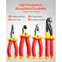 VEVOR Insulated Screwdriver Set, 12-Piece Professional Electrical Screwdriver Set, Insulated Electrician Tool Set with Magnetic Phillips Slotted Tips, Insulated Pliers, Wire Cutters, Diagonal Pliers