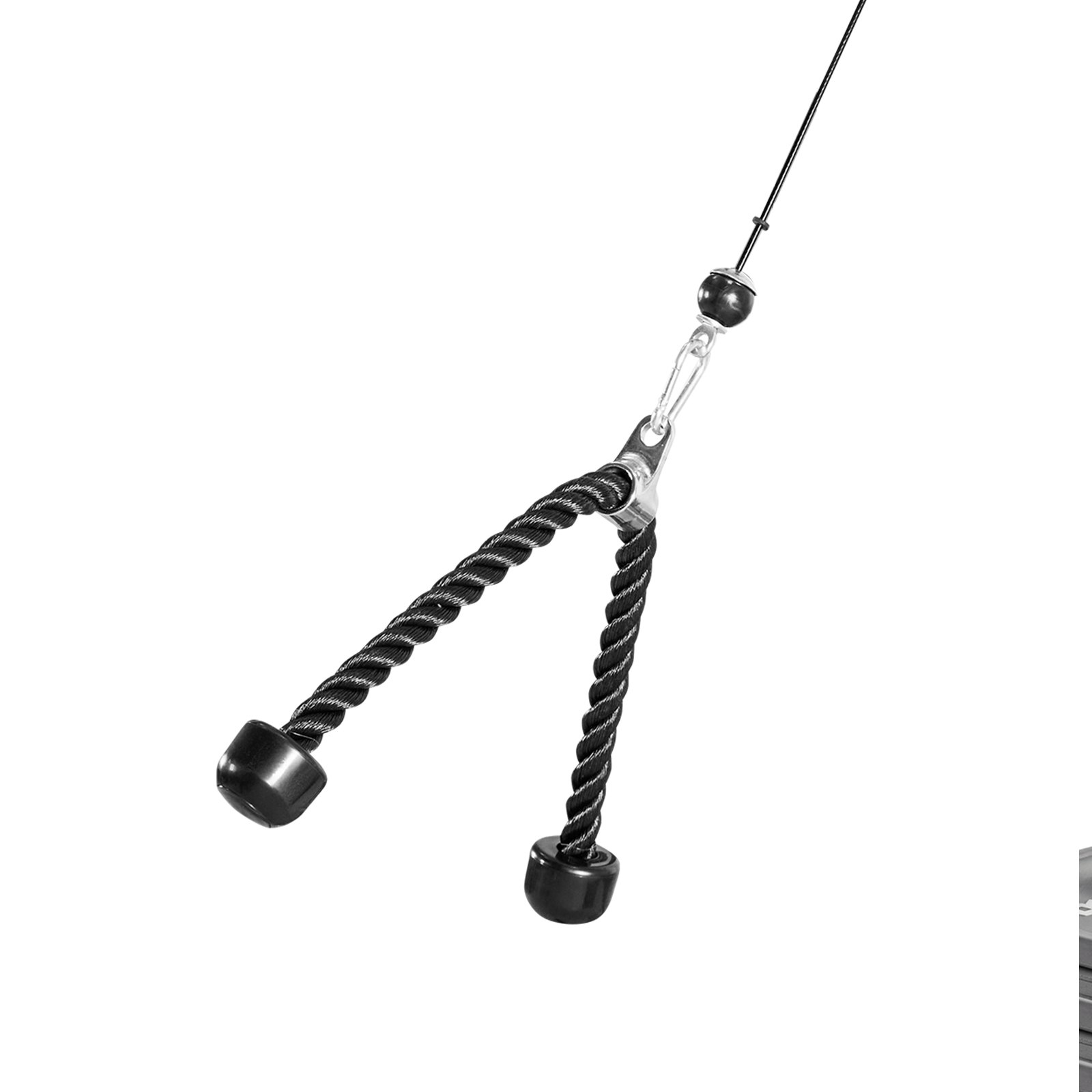 VEVOR Pulley System, 2 PCS LAT and Lift Pulley System, Gym Rack Pulleys Attachment with two Steel Cables, Short Bar, Dual Grip Handles, Cable Machine for Bicep, Shoulder, Back, Up to 150 kg Capacity