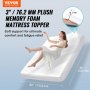 VEVOR Mattress Topper Soft Memory Foam Detachable & Washable Queen 3" Thickness