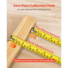 2 Packs Tape Measure 25ft Retractable Imperial Metric for Outdoor Decoration