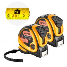 2 Packs Tape Measure 25ft Retractable Imperial Metric for Outdoor Decoration