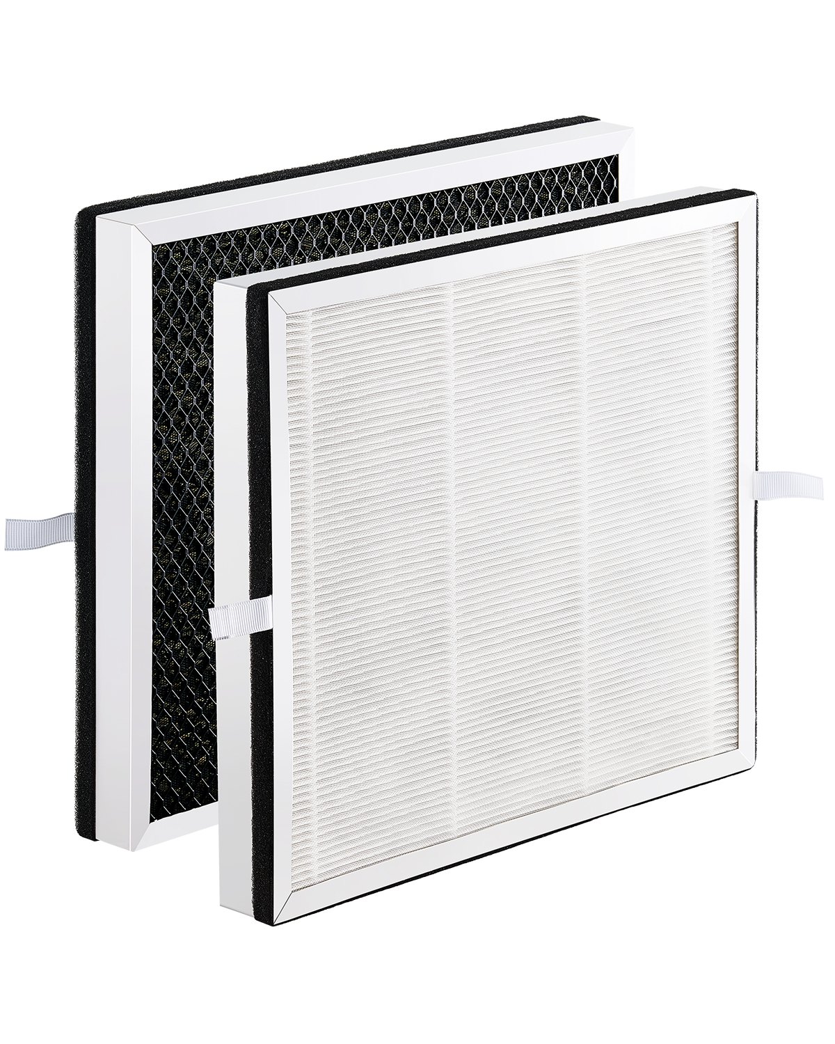 VEVOR Air Purifier Replacement Filter, H13, 3-in-1 Compact & Lightweight Replacement Filter with Sturdy PET Pre-Filter, Easy-to-Grab Purifier Filter with Activated Carbon, Fit for Square Purifier