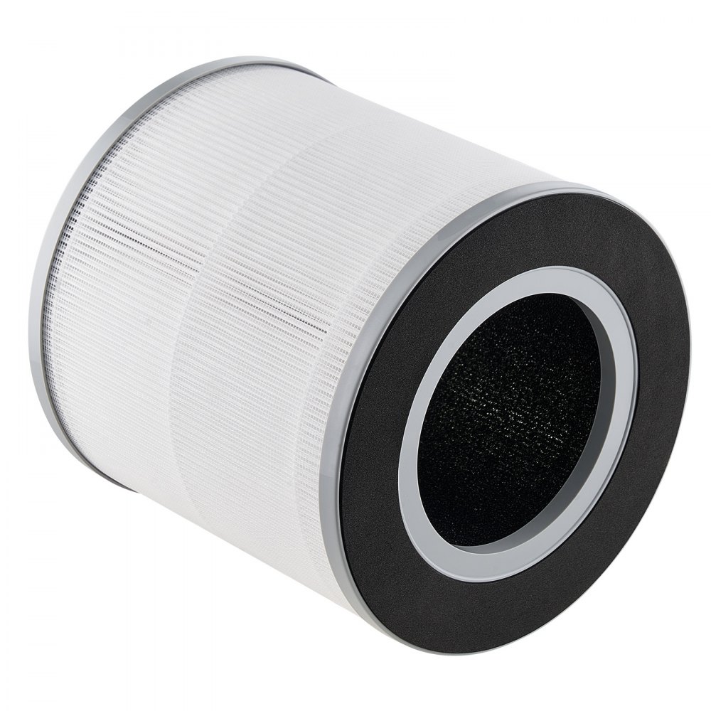 VEVOR Air Purifier Replacement Filter, H13, 3-in-1 Compact & Lightweight Replacement Filter with PP Pre-Filter, Easy-to-Grab Purifier Filter with Activated Carbon, Fit for Cylindrical Purifier