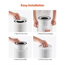 Filtro de repuesto para purificador de aire 2 en 1, filtro H11 con prefiltro PET