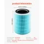 VEVOR Air Purifier Replacement Filter, H13, 3-in-1 Compact & Lightweight Replacement Filter with Sturdy PP Pre-Filter, Easy-to-Grab Purifier Filter with Activated Carbon, Fit for Cylindrical Purifier