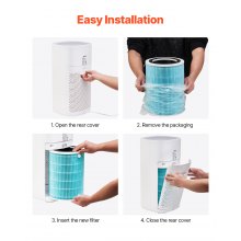 3-in-1 Air Purifier Replacement Filter H13 Filter with PP Pre-Filter