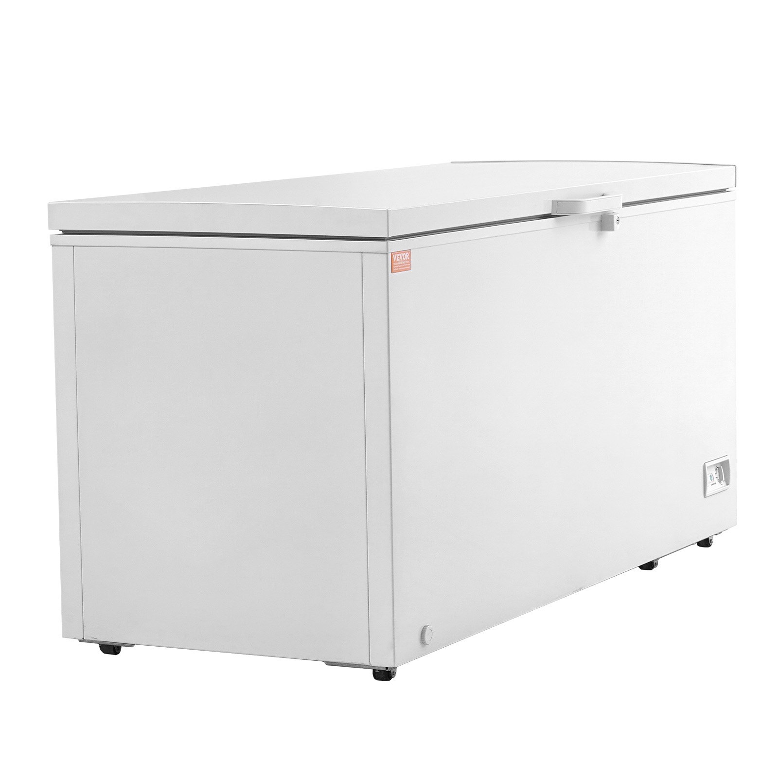 VEVOR Chest Freezer, 17.2 cu.ft / 488 L Large Deep Freezer & 4 Removable Baskets, Freestanding Top Open Door Commercial Chest Freezers with Locking Lid, 7-Level Adjustable Temp, LED Lighting, 6 Wheels