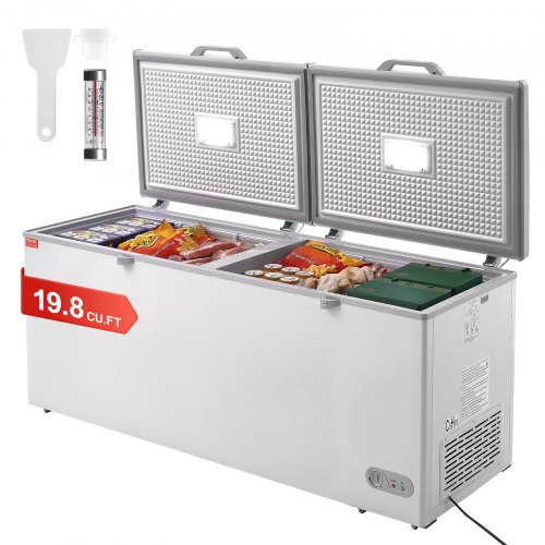 VEVOR Chest Freezer 19.8 cu.ft / 561 L Large Deep Freezer & 4 Removable Baskets