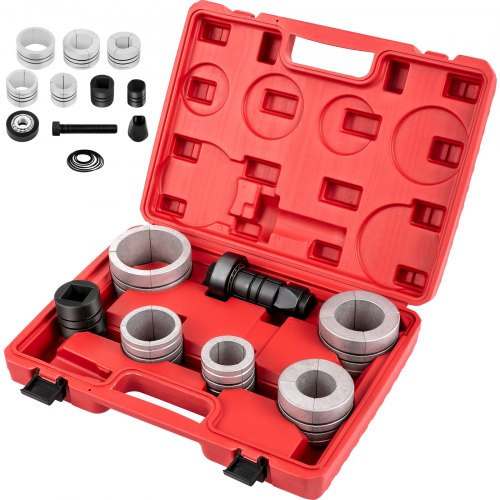 VEVOR Pipe Stretcher Kit, Exhaust Pipe Stretcher Kit 1-5/8\" to 4-1/4\", Exhaust Pipe Expander Kit for Tail Pipe Tube, Exhaust Pipe Expander Tool w/Storing Case, 7 Pcs Pipe Expander, Exhaust Stretcher