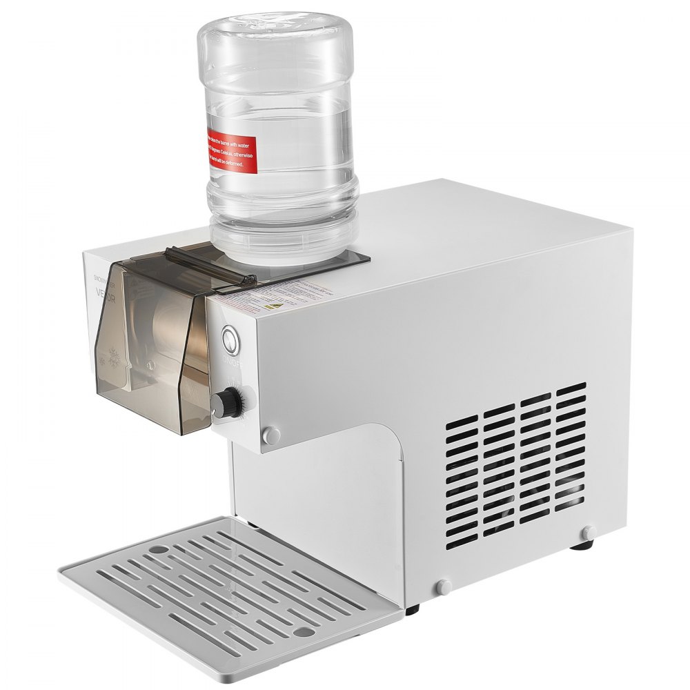 VEVOR Snowflake Ice Machine, 40KG/24H Snowflake Ice Cream Maker, Ice-Shaver Machine with Stainless Steel Blade, Electric Snow Cone Maker with 1.8L Tank, 90S Fast Pre-Cooling, for Home & Small Gatherings Slushie Machine