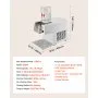 VEVOR Snowflake Ice Machine, 40KG/24H Snowflake Ice Cream Maker, Ice-Shaver Machine with Stainless Steel Blade, Electric Snow Cone Maker with 1.8L Tank, 90S Fast Pre-Cooling, for Home & Small Gatherings Slushie Machine