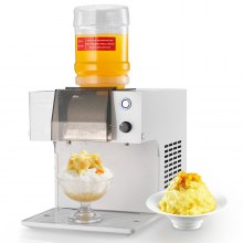VEVOR Snowflake Ice Machine, 176LBS/24H Snowflake Ice Maker, Ice-Shaver Machine with Stainless Steel Blade, Electric Snow Cone Maker with 0.48Gal Tank, 90S Fast Pre-Cooling, for Home & Small Gathering