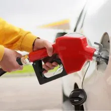 VEVOR Automatic Fuel Nozzle, 3/4" NPT Inlet Thread & 13/16" Spout, 11 GPM Max Flow Rate, Auto Shut Off, Aluminum & PVC Gas Pump Handle with 360° Swivel for Gasoline Diesel Kerosene Biodiesel Refilling
