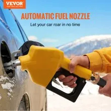 VEVOR Automatic Fuel Nozzle, 3/4" NPT Inlet Thread & 13/16" Spout, 11 GPM Max Flow Rate, Auto Shut Off, Aluminum & PVC Gas Pump Handle with 360° Swivel for Gasoline Diesel Kerosene Biodiesel Refilling