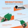 VEVOR automatic fuel nozzle with aluminum alloy body and pvc sheath, compact and lightweight design.