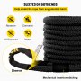 VEVOR 7/8" x 31.5' Kinetic Recovery Rope, 29,300 lbs, Heavy Duty Nylon Double Braided Kinetic Energy Rope w/ Loops and Protective Sleeves, for Truck Off-Road, Carry Bag Included, Black
