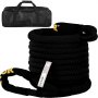 VEVOR 32 mm x 9.6 m Kinetic Recovery & Tow Rope, 23,723 kg, Heavy Duty Nylon Double Braided Kinetic Energy Rope, for Truck Off-Road Vehicle ATV UTV, Carry Bag Included, Black