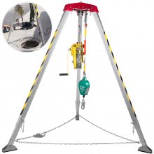 Confined Space Tripod Safety Tripod with 1800lbs Winch Rescue Tripod 8ft Legs