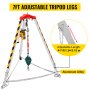 VEVOR Confined Space Kit with 2600lbs Winch, Confined Space Rescue Tripod with 7 Feet Legs, Confined Space Tripod kit with 98 Feet Cable, 32.8 Feet Fall Protection, for Confined Space Rescue